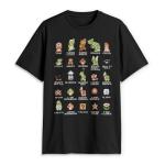 Nintendo Men's Pixel Cast T-Shirt, Large, Black