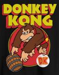 Nintendo Donkey Kong Barrel Throw Adult T-Shirt(MD, Black)