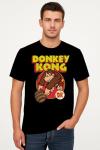 Nintendo Donkey Kong Barrel Throw Adult T-Shirt(MD, Black)