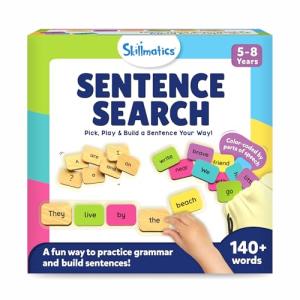 Skillmatics Learning Toys - Sentence Search, Fun Sentence Building Activity, Christmas Stocking Stuffers, Creative Word Play, Educational Toys for Kids, Gifts for Boys and Girls Ages 5, 6, 7, 8