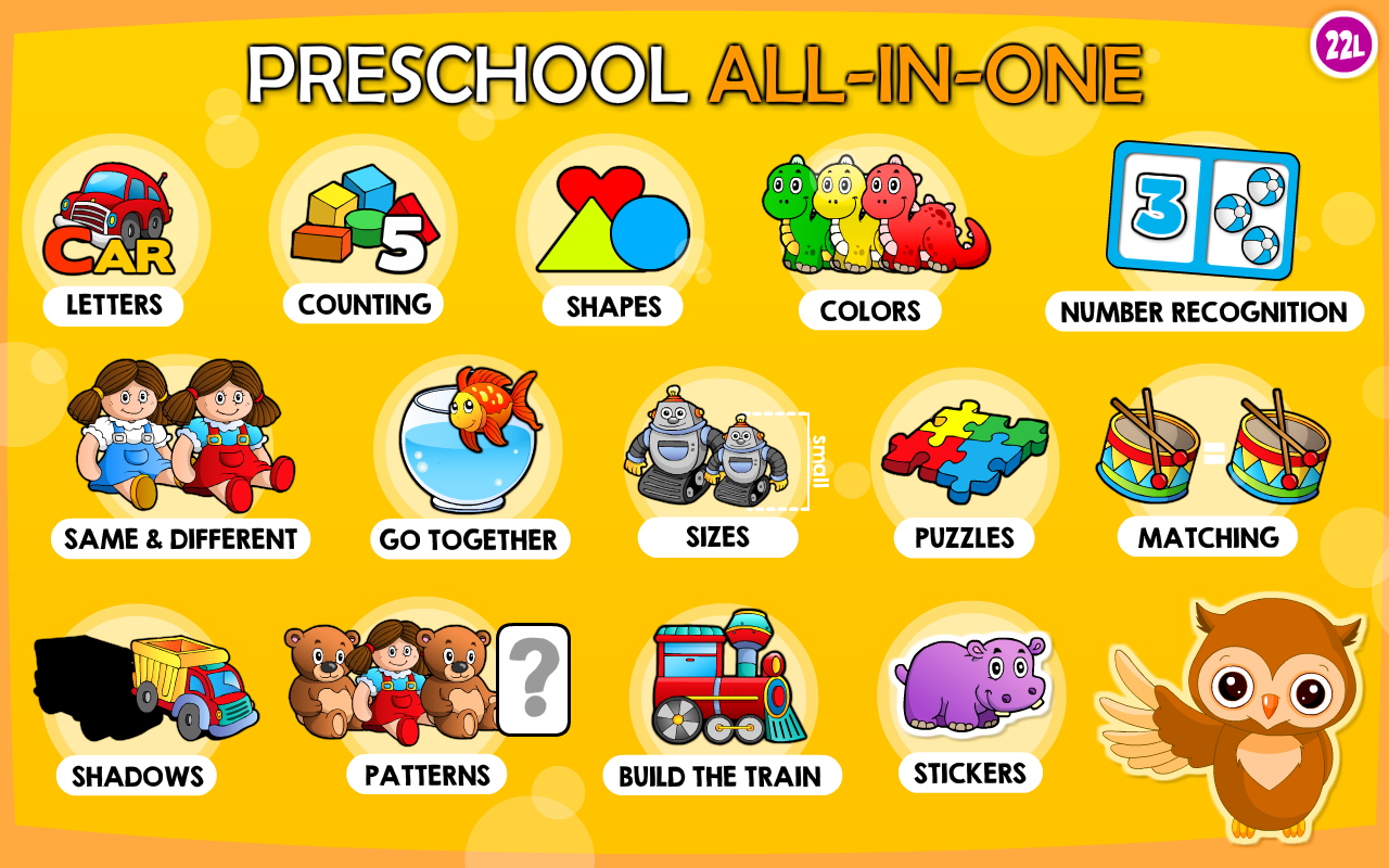 Preschool All-In-One Basic Skills: Adventure with Toy Train Vol 1: Learning Fun Educational Kids Games (letters, numbers, colors, shapes, patterns, 123s counting and ABCs reading) for Toddlers & Kindergarten Explorers! by Abby Monkey® Lite