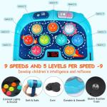 Whack Game Mole for Toddlers, Toys for 3-12 Year Old Boys and Girls, Pounding Game for Kids,Gifts for 3 4 5 6+ Year Old Boys, Interactive Educational Toy with Sound and Light,PK Mode with 2 Hammers