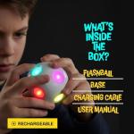 CROOVE Flashball Light-Up Reaction Ball Game – Handheld Electronic LED Memory & Reflex Toy