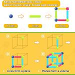 Loovio Magnet Toys for 3 Year Old Boys & Girls, Montessori Toys for Toddlers Kids, Magnetic Blocks Building DIY Learning Educational Toys Gift- Starter Set