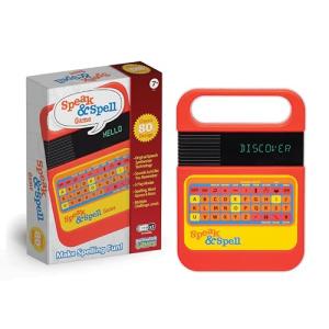 Speak & Spell Electronic Game - Educational Learning Toy, Spelling Games, 80s Retro Handheld Arcade, Autism Toys, Activity for Boys, Girls, Toddler, Ages 7+