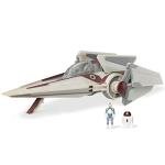 Star Wars Micro Galaxy Squadron V-Wing Starfighter - 3-Inch Light Armor Class Vehicle with Two 1-Inch Micro Figure Accessories