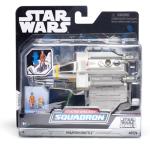 Star Wars Micro Galaxy Squadron Phantom Shuttle - 5-Inch Vehicle with Folding Wings and Removable Hatch Plus Two 1-Inch Micro Figure Accessories