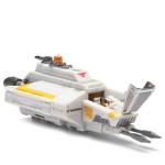 Star Wars Micro Galaxy Squadron Phantom Shuttle - 5-Inch Vehicle with Folding Wings and Removable Hatch Plus Two 1-Inch Micro Figure Accessories