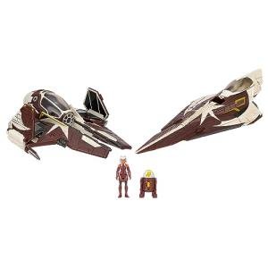 Star Wars Micro Galaxy Squadron Ahsoka Tano’s Jedi Starfighters Set - 5-Inch and 3-Inch Vehicles Two 1-Inch Micro Figure Accessories
