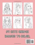 Anime Coloring Book For Teens And Adults: 54 Beautiful Anime Girls Pages To Color