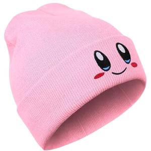 JILANI HANDICRAFT - Kid-by Beanie Adult Size Anime Hat Accessory Kawaii, Medium-Large (Pink)