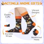 Zmart Anime Gifts for Men Women - Anime Socks for Lovers, Cartoon Watching Merch for Teens Party