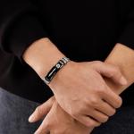 BayJew One Piece Anime Bracelet - Stainless Steel Adjustable Mesh Wristband with Skull Design for Men Women & Kids Christmas gifts