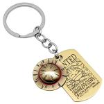 Weeb Keychains One Piece Anime Gifts with Straw Hat & Gold Dog Tag, Premium Zinc Alloy One Piece Gifts for Monkey D Luffy Fans, Durable Anime Keychain for Everyday Carry