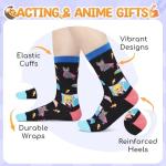 HAPPYPOP Anime Gifts for Teen Girls - Anime Lover Socks for Women, Japanese Animation Cartoon Themed Merch