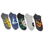 Pokemon Men's 5 Pack No Show Ankle Socks