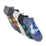 Pokemon Men's 5 Pack No Show Ankle Socks