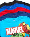 Marvel Avengers Boys Graphic Tees - 5 Pack Spiderman Hulk Captain America Iron Man Thor Short Sleeve Graphic T Shirts (2T-20), Size 4T, Marvel Multi Hero