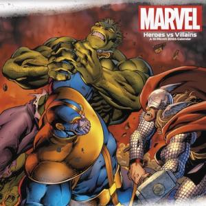 2026 Marvel Heroes vs Villains Wall Calendar