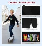 Marvel Apparel Black Hoodies Avengers Clothes Spiderman Sweater Soft Hoodie Pullover Little Kid Outwear Toddler Clothing Boy Sweatshirt Child Hooded Shirts Christmas Sweatshirts Fall Outfits 4-5 Year