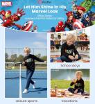 Marvel Apparel Black Hoodies Avengers Clothes Spiderman Sweater Soft Hoodie Pullover Little Kid Outwear Toddler Clothing Boy Sweatshirt Child Hooded Shirts Christmas Sweatshirts Fall Outfits 4-5 Year