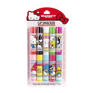 Lip Smacker Sanrio Hello Kitty & Friends Pack - 10 Moisturizing Lip Balms, Hydrating & Protecting - Cruelty-Free