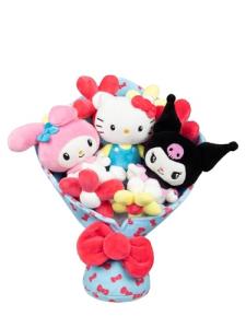 Jazwares Hello Kitty and Friends - 12-inch Plush Celebration Bouquet - 9 Plush Included - Officially Licensed Sanrio Product from