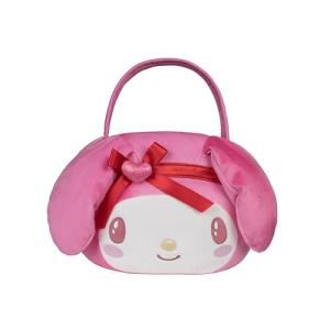 Hello Kitty and Friends Official My Melody Heart Pail Accessory - 12-Inch Embroidered Treat Pail with Character Design and Carry Handle