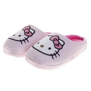 Josmo Sanrio Hello Kitty slippers for Women - Kitty White indoor cute house shoes plush fuzzy Cat slipper - Pink (size 7-8 Adult)