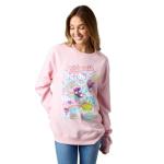 Hello Kitty & Friends Riding Rainbow Women's Cradle Pink Crew Neck Long Sleeve Sweatshirt - XL