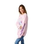 Hello Kitty & Friends Riding Rainbow Women's Cradle Pink Crew Neck Long Sleeve Sweatshirt - XL