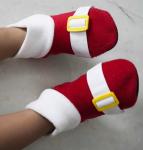 Yayiha Non Skid Anti Slip Socks Hedgehog Cosplay Slipper Socks for 1-12 Years Kids Infants Boys Girls, Red