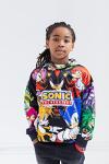SEGA Tails Sonic The Hedgehog Shadow Little Boys Fleece Pullover Hoodie Black 7-8