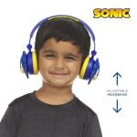 Sonic The Hedgehog - Kids Bluetooth Headphones, Wireless & Wired Over-Ear Headphones with Safe Volume, Adjustable Headband, Rechargeable Battery & Stereo Sound – Perfect for School, Home, & Travell