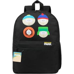 South Park Backpack for Men Teens Boys Daypack Gym Travel Bag Bookbag Rucksack College Work Funny Gifts for Men (Black)