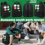 South Park Backpack for Men Teens Boys Daypack Gym Travel Bag Bookbag Rucksack College Work Funny Gifts for Men (Black)