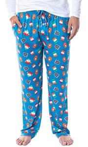 INTIMO South Park Mens' TV Show Stan Kyle Cartman Kenny Sleep Pajama Pants (Large) Blue