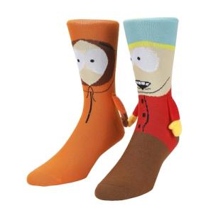 Bioworld Southpark Cartman & Kenny Holding Hands Womens Casual Crew Socks