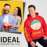 South Park Hoodie for Men, Warm Hooded Sweatshirt, Long Sleeve Sweater, Casual Pullover, Kyle Kenny Funny Gifts for Men (Red, L)