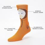 Bioworld Southpark Cartman & Kenny Holding Hands Womens Casual Crew Socks