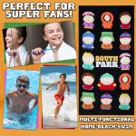 South Park Beach Towel for Adults Teens Soft Absorbent Quick Dry Towel for Pool Swim Gym Bath 100% Cotton Stan Kyle Kenny Vacation Essentials 55 x 28