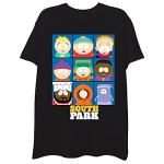 South Park mens South Park Character Group T-shirt - Kenny, Eric, Stan, Kyln, Chef T Shirt, Black, XX-Large US