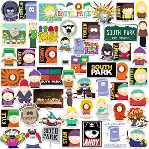 Officially Licensed South Park Sticker Pack Die Cut Vinyl Large Delux Stickers Variety Pack - Laptop, Water Bottle, Scrapbooking, Indoor/Outdoor - Set of 50