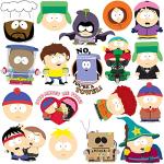 Officially Licensed South Park Character 50CT Vinyl Large Deluxe Stickers Variety Pack - Laptop, Water Bottle, Scrapbooking, Tablet, Skateboard, Indoor/Outdoor - Set of 50