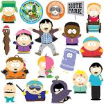 Officially Licensed South Park Character 50CT Vinyl Large Deluxe Stickers Variety Pack - Laptop, Water Bottle, Scrapbooking, Tablet, Skateboard, Indoor/Outdoor - Set of 50