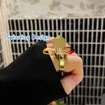 Spongebob Rings BFF, Upgraded Spinning Design Best Friends Forever Bff Rings, 14k Gold Opening Adjustable Spongebob Rings for Teen Girls/Boys, 1 Pairs Cute Best Friendship Rings Jewelry Gifts