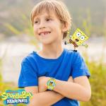 Nickelodeon Spongebob Squarepants Kids LCD Watch with LED Lights - Colorful Character Strap, Interactive Flashing Display, Comes in Collectible Tin Box