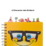 Innovative Designs Nickelodeon Spongebob Squarepants Tab Journal Notebook, Spiral Bound, 144 Lined Pages, 8 x 7 inches