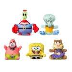 Micro Teenies - Spongebob Square Pants 5-Pack - Collectible Miniature Plush Figure, Suffed Animal, Toy Mini Soft Figure for Kids Ages 4+