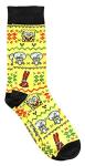 Hyp Spongebob Squarepants and Patrick Ugly Sweater Pattern Crew Christmas Socks 2 Pair Pack